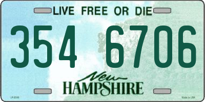 NH license plate 3546706