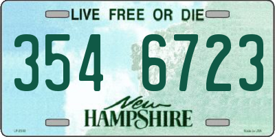 NH license plate 3546723