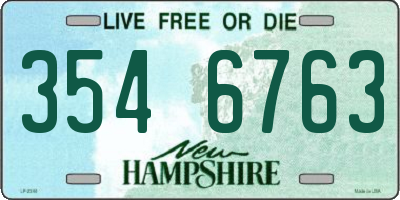 NH license plate 3546763