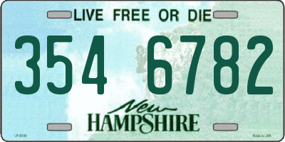 NH license plate 3546782