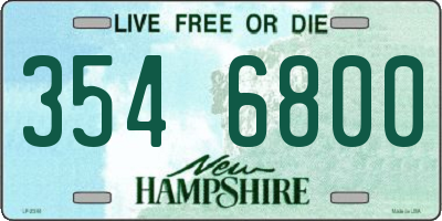 NH license plate 3546800
