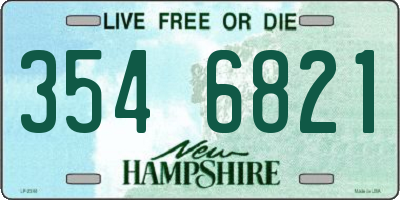 NH license plate 3546821