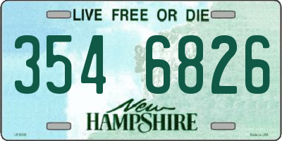 NH license plate 3546826