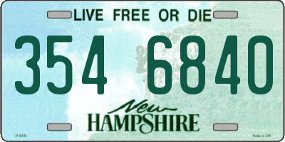 NH license plate 3546840