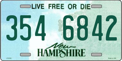 NH license plate 3546842