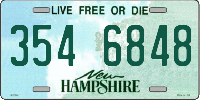 NH license plate 3546848
