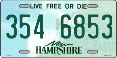NH license plate 3546853