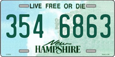 NH license plate 3546863