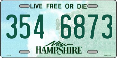 NH license plate 3546873