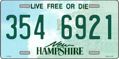 NH license plate 3546921