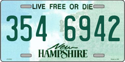 NH license plate 3546942