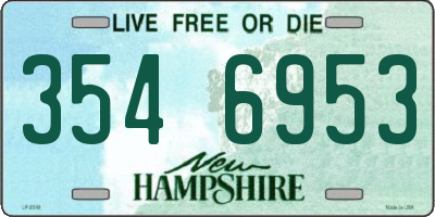 NH license plate 3546953
