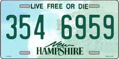 NH license plate 3546959