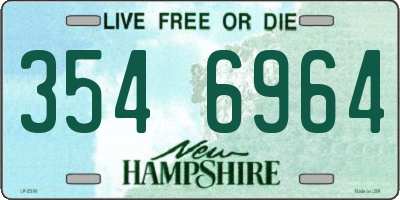 NH license plate 3546964