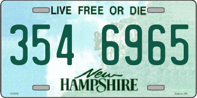 NH license plate 3546965