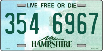NH license plate 3546967
