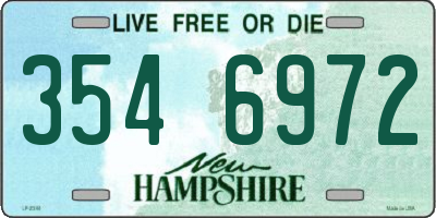 NH license plate 3546972