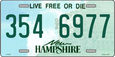 NH license plate 3546977