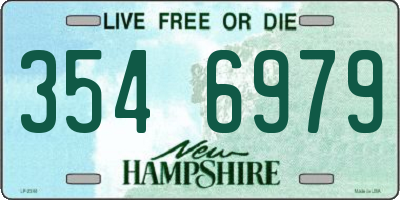 NH license plate 3546979