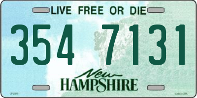 NH license plate 3547131