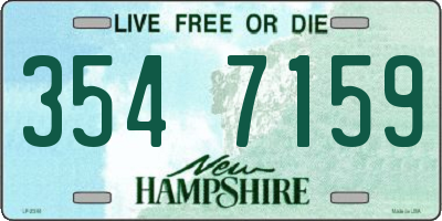 NH license plate 3547159