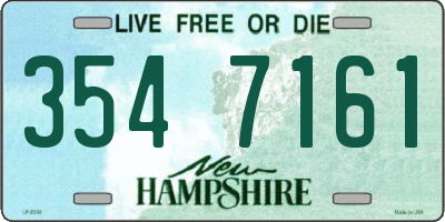 NH license plate 3547161