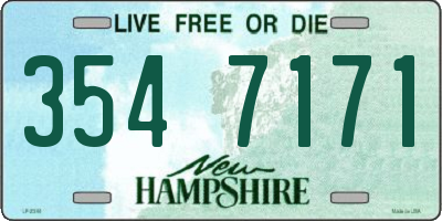NH license plate 3547171