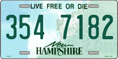 NH license plate 3547182