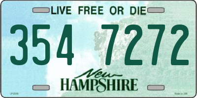 NH license plate 3547272