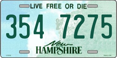NH license plate 3547275