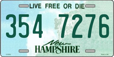 NH license plate 3547276
