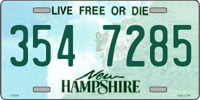 NH license plate 3547285