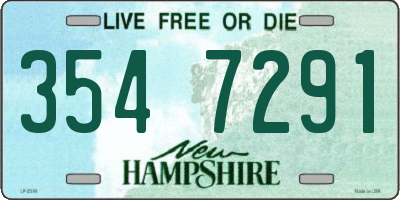 NH license plate 3547291