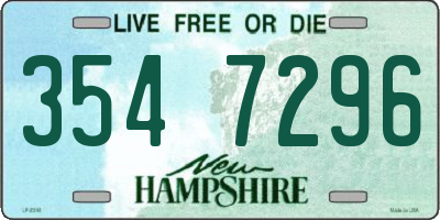 NH license plate 3547296