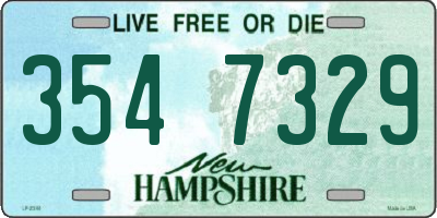 NH license plate 3547329
