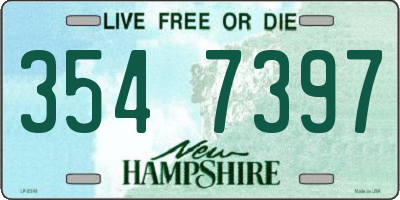 NH license plate 3547397