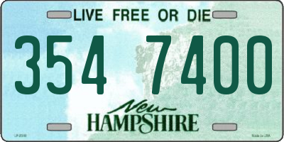 NH license plate 3547400