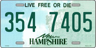 NH license plate 3547405