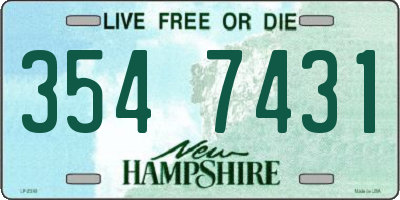 NH license plate 3547431
