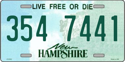 NH license plate 3547441