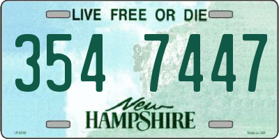 NH license plate 3547447