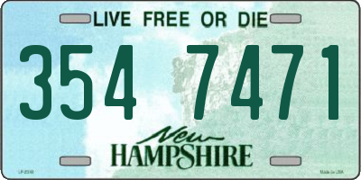 NH license plate 3547471