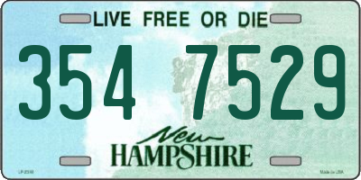 NH license plate 3547529