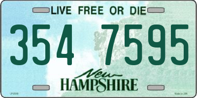 NH license plate 3547595