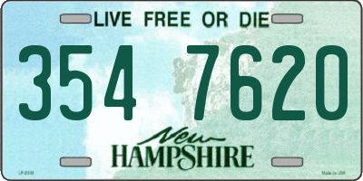 NH license plate 3547620