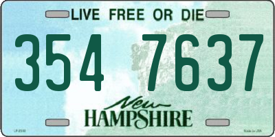 NH license plate 3547637