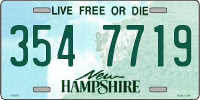 NH license plate 3547719