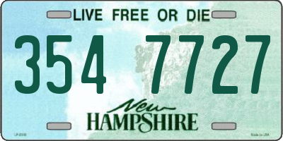 NH license plate 3547727
