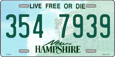 NH license plate 3547939