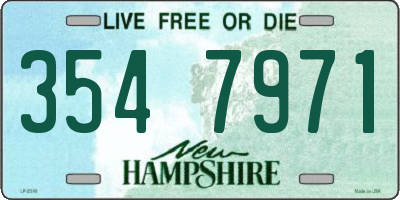 NH license plate 3547971